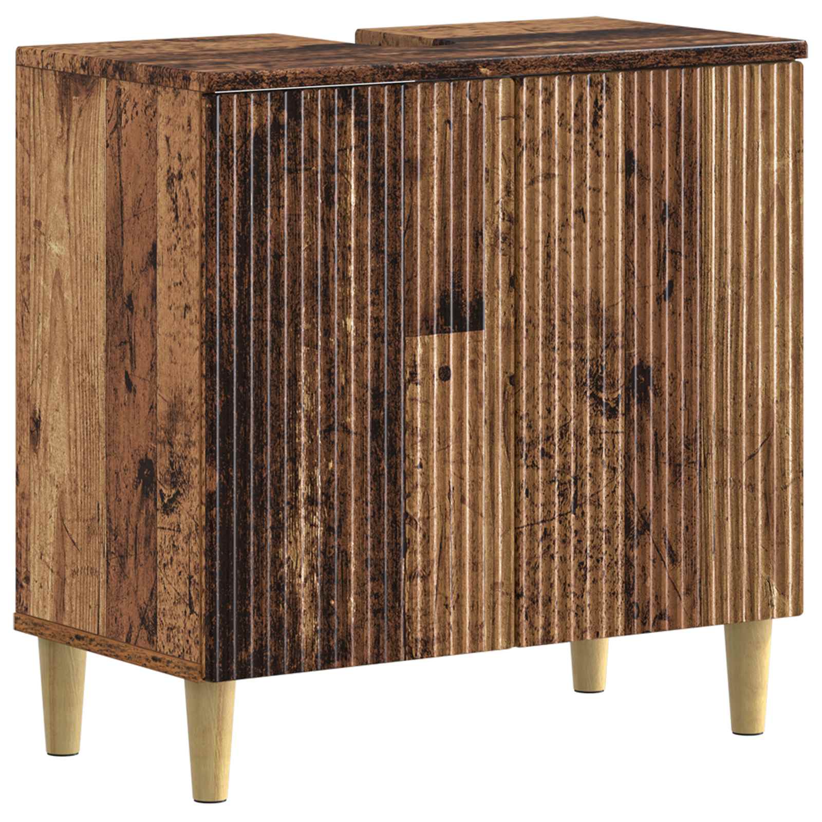 Badkamer wastafelkast ARNHEM Oud hout 59,5 x 31,5 x 59 cm