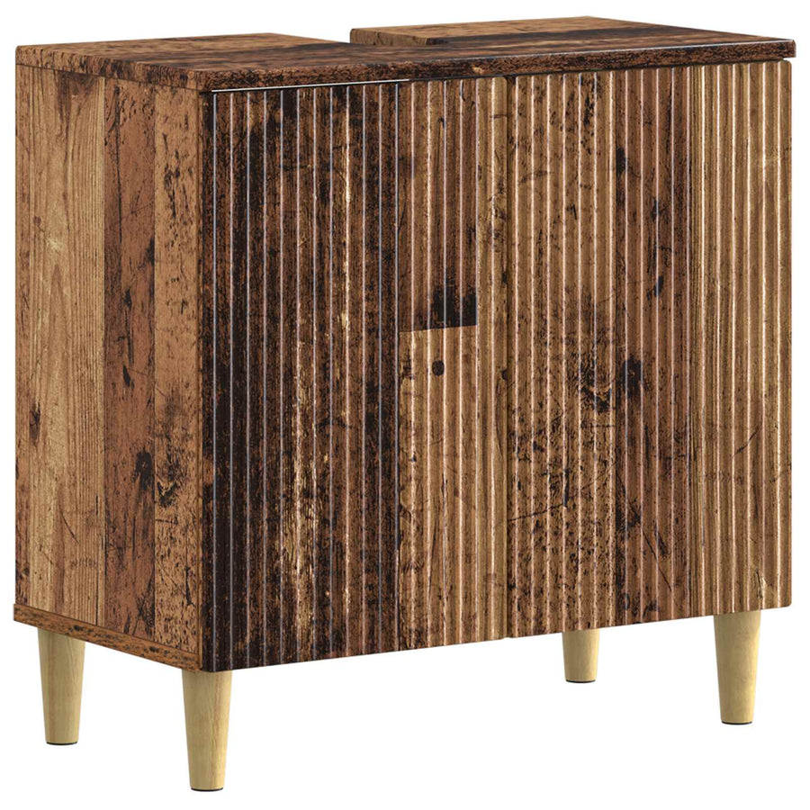 Badkamer wastafelkast ARNHEM Oud hout 59,5 x 31,5 x 59 cm