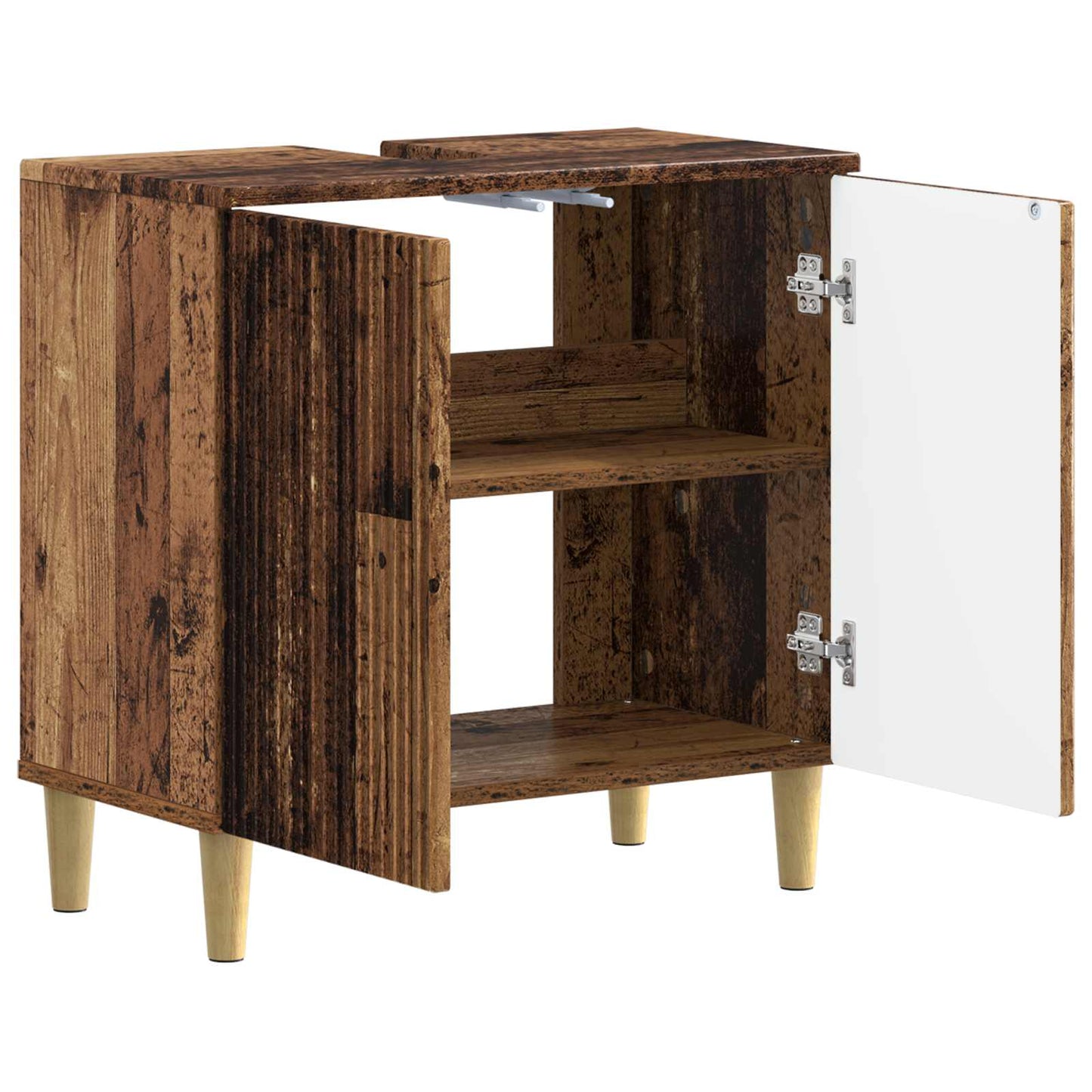 Badkamer wastafelkast ARNHEM Oud hout 59,5 x 31,5 x 59 cm