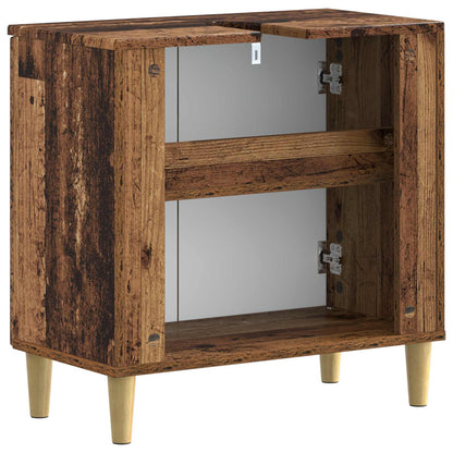 Badkamer wastafelkast ARNHEM Oud hout 59,5 x 31,5 x 59 cm