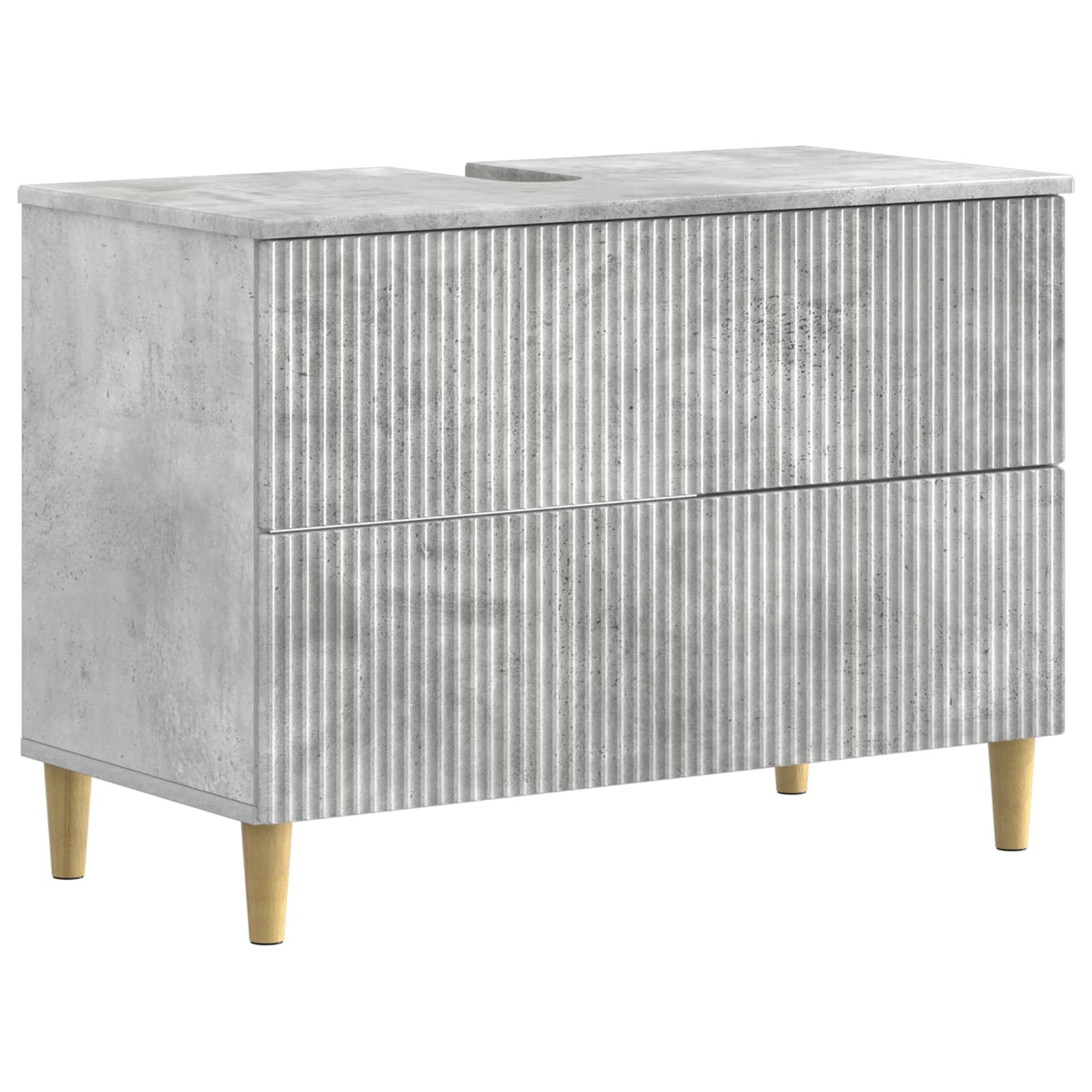 Badkamer wastafelkast ARNHEM Betongrijs 82 x 41 x 59 cm