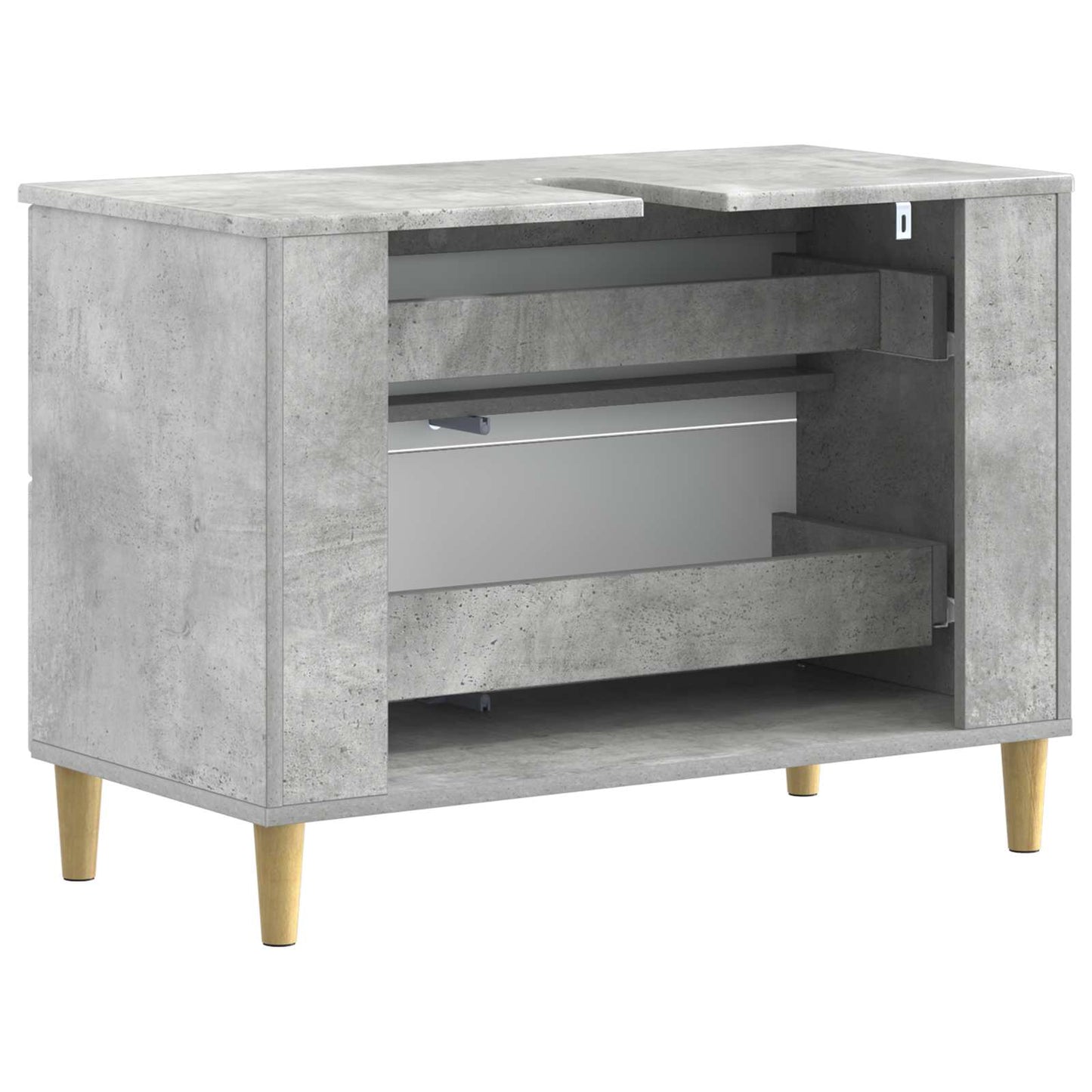 Badkamer wastafelkast ARNHEM Betongrijs 82 x 41 x 59 cm