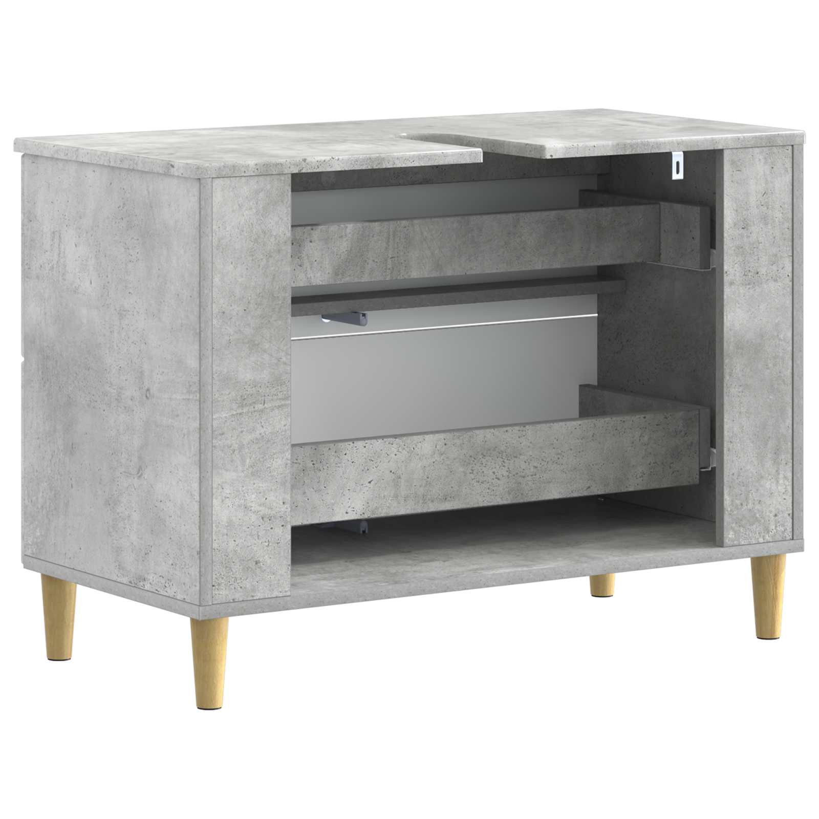 Badkamer wastafelkast ARNHEM Betongrijs 82 x 41 x 59 cm