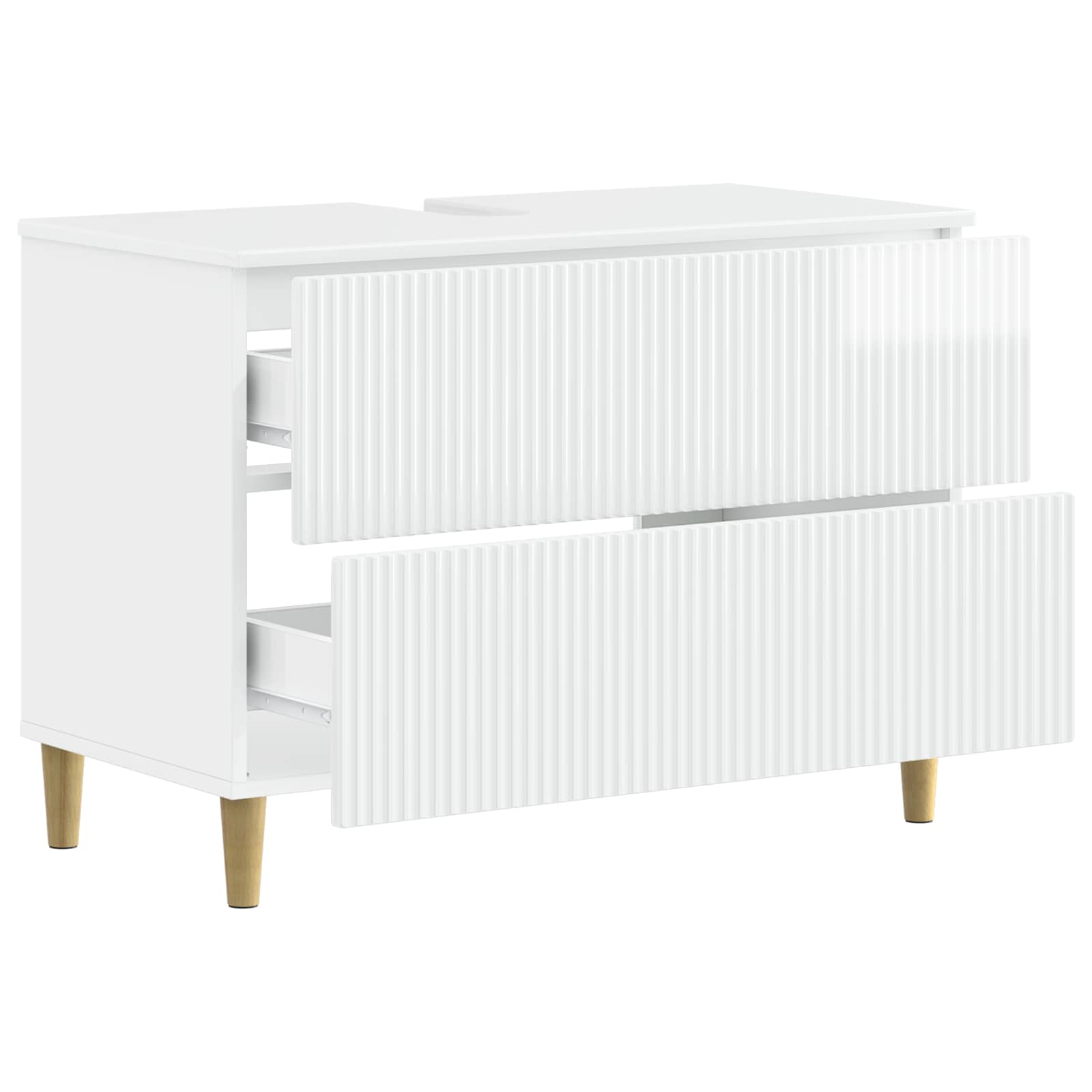 Badkamer wastafelkast ARNHEM Hoogglans Wit 82 x 41 x 59 cm