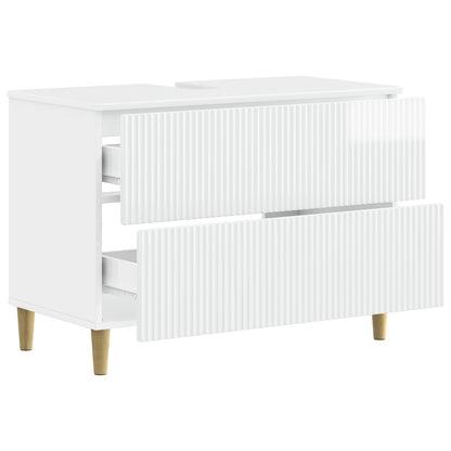 Badkamer wastafelkast ARNHEM Hoogglans Wit 82 x 41 x 59 cm