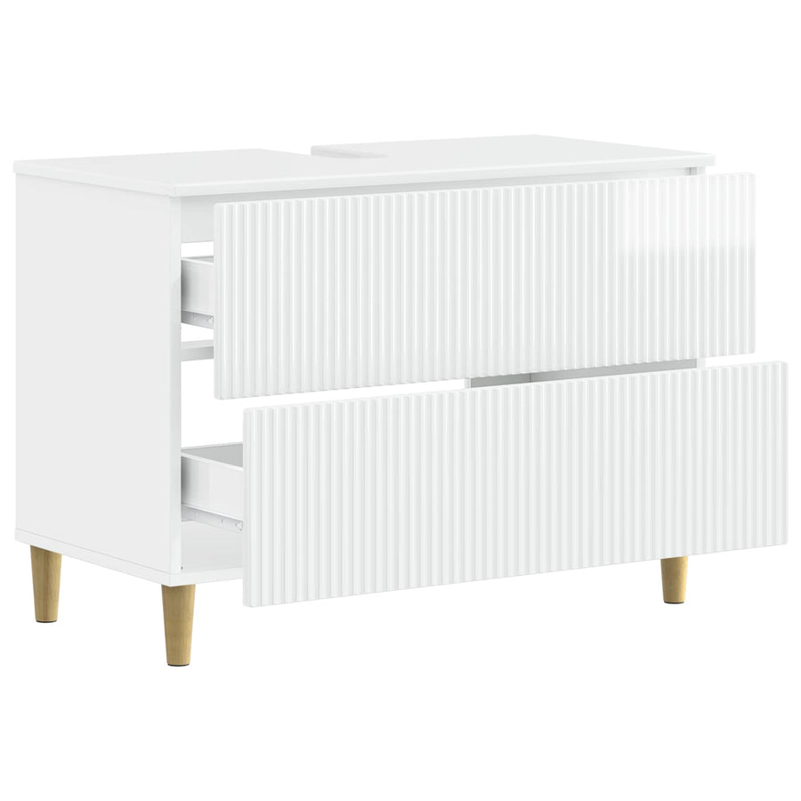 Badkamer wastafelkast ARNHEM Hoogglans Wit 82 x 41 x 59 cm
