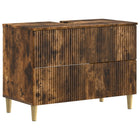 Badkamerkast gerookt eiken 82x41x59 cm