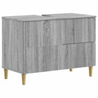Wastafelkast badkamer grijs Sonoma 82x41x59 cm