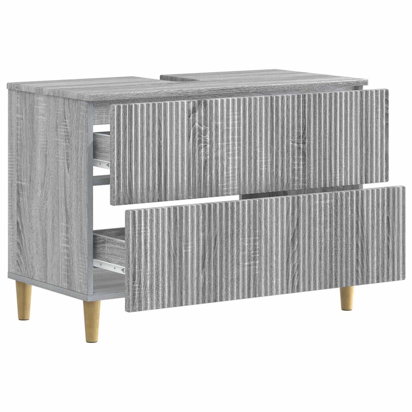 Badkamer wastafelkast ARNHEM Grijs Sonoma 82 x 41 x 59 cm