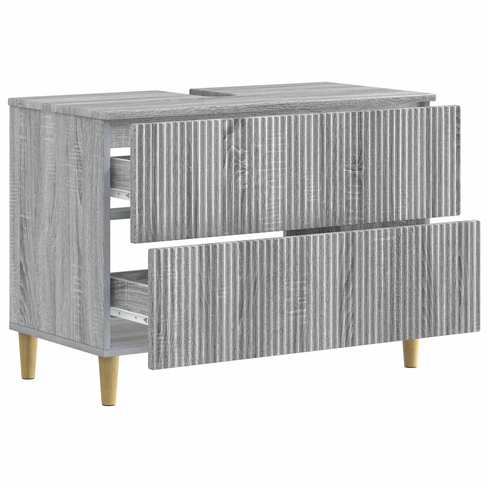 Badkamer wastafelkast ARNHEM Grijs Sonoma 82 x 41 x 59 cm