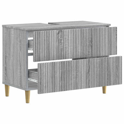 Badkamer wastafelkast ARNHEM Grijs Sonoma 82 x 41 x 59 cm
