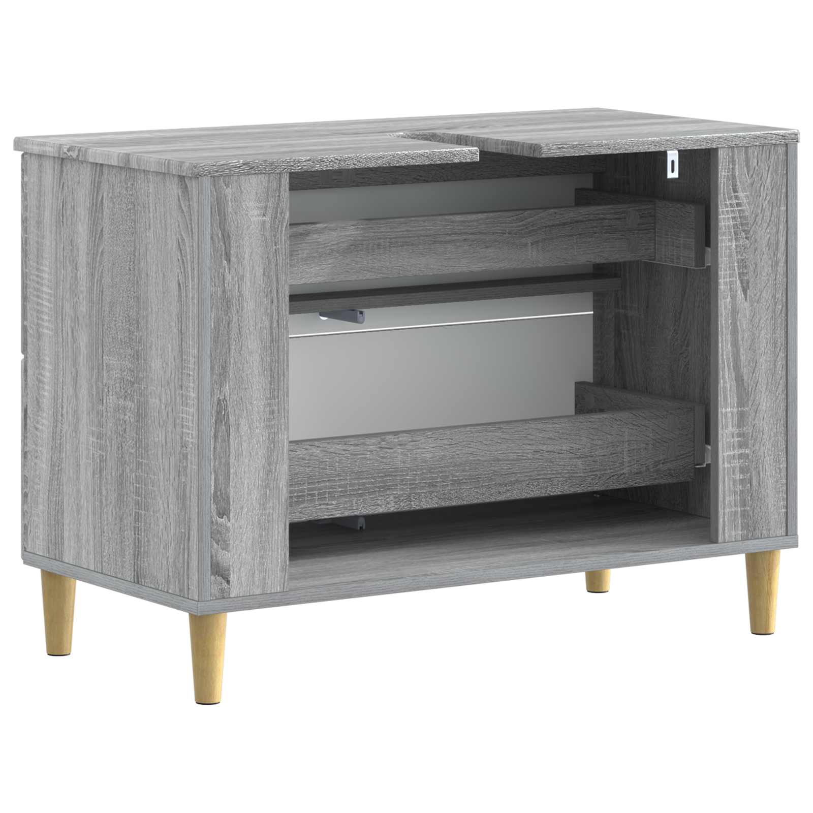 Badkamer wastafelkast ARNHEM Grijs Sonoma 82 x 41 x 59 cm