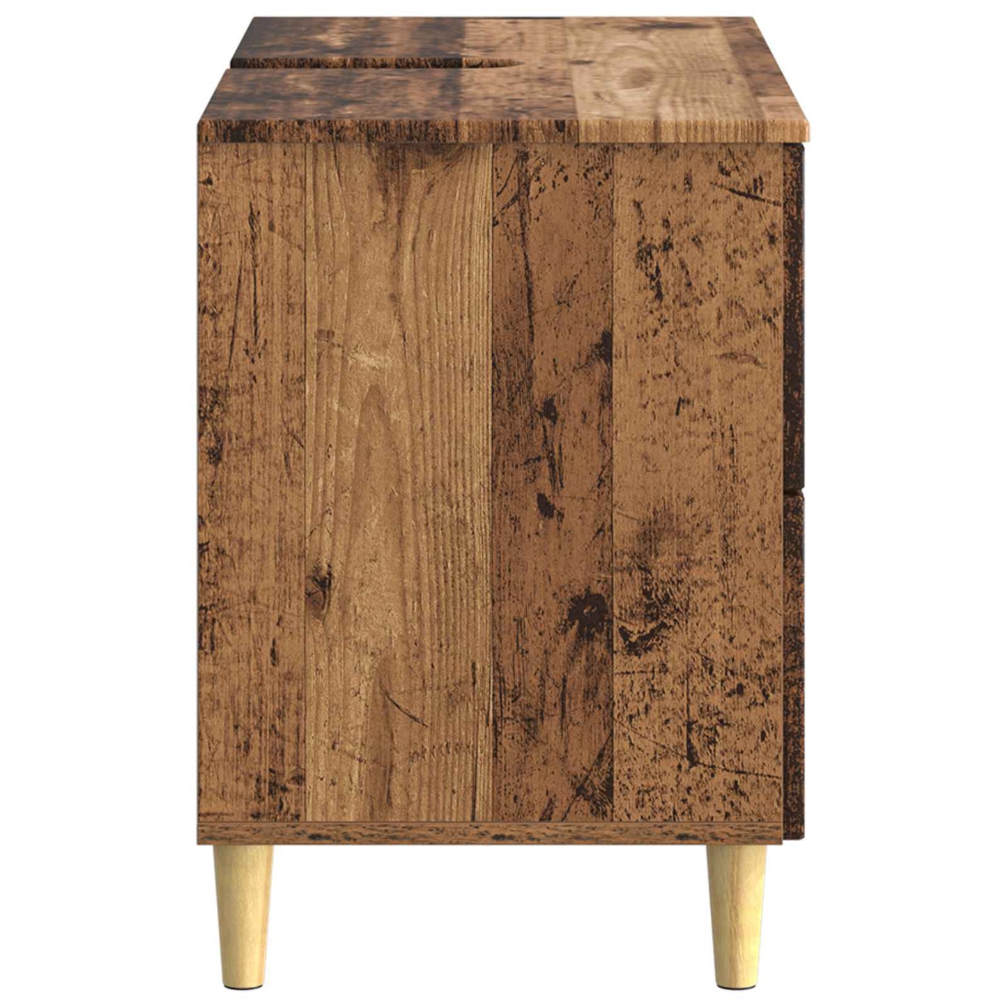 Badkamer wastafelkast ARNHEM Oud hout 82 x 41 x 59 cm