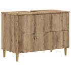 Badkamerkast 82x41x59 cm artisanaal eiken