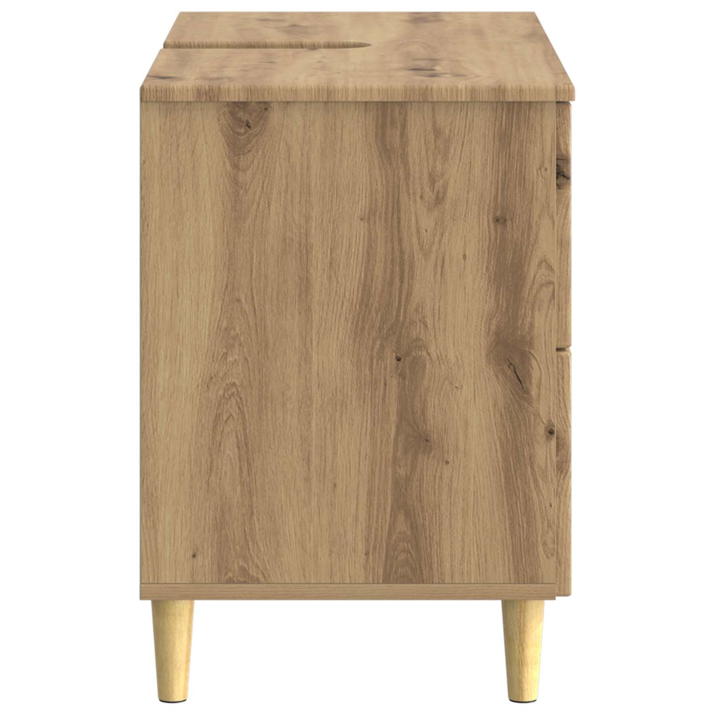 Badkamer wastafelkast ARNHEM Artisanaal eiken 82 x 41 x 59 cm