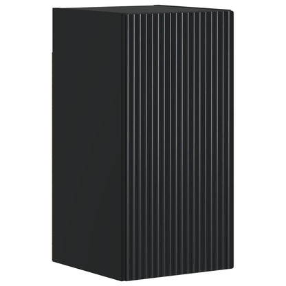 Badkamer wandkast ARNHEM Zwart 30 x 31 x 59 cm Bewerkt hout
