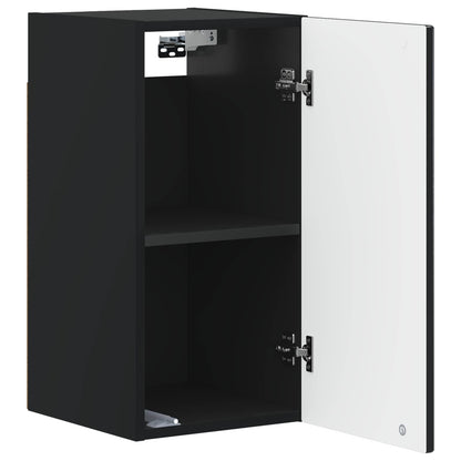 Badkamer wandkast ARNHEM Zwart 30 x 31 x 59 cm Bewerkt hout