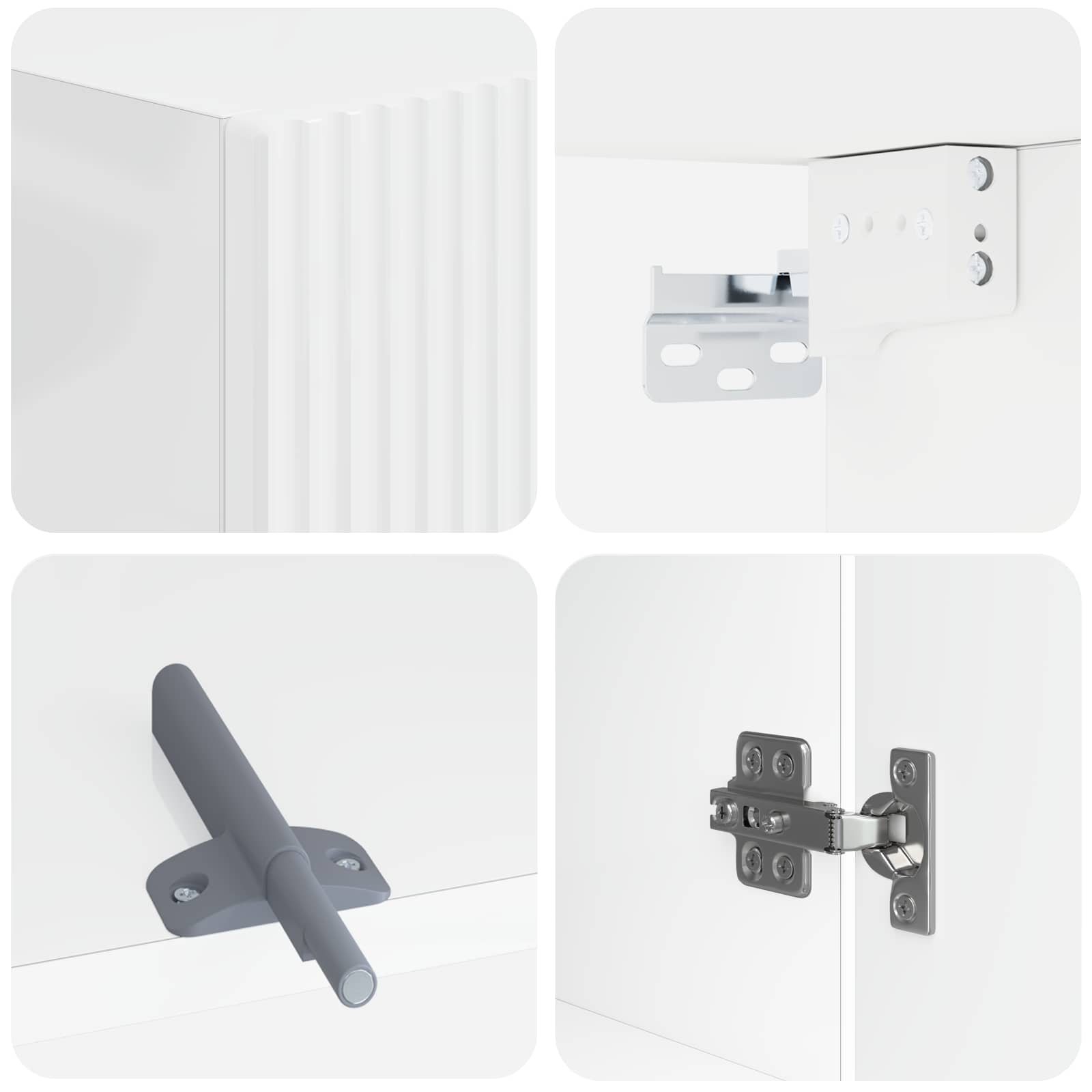 Badkamer wandkast ARNHEM Hoogglans Wit 30 x 31 x 59 cm