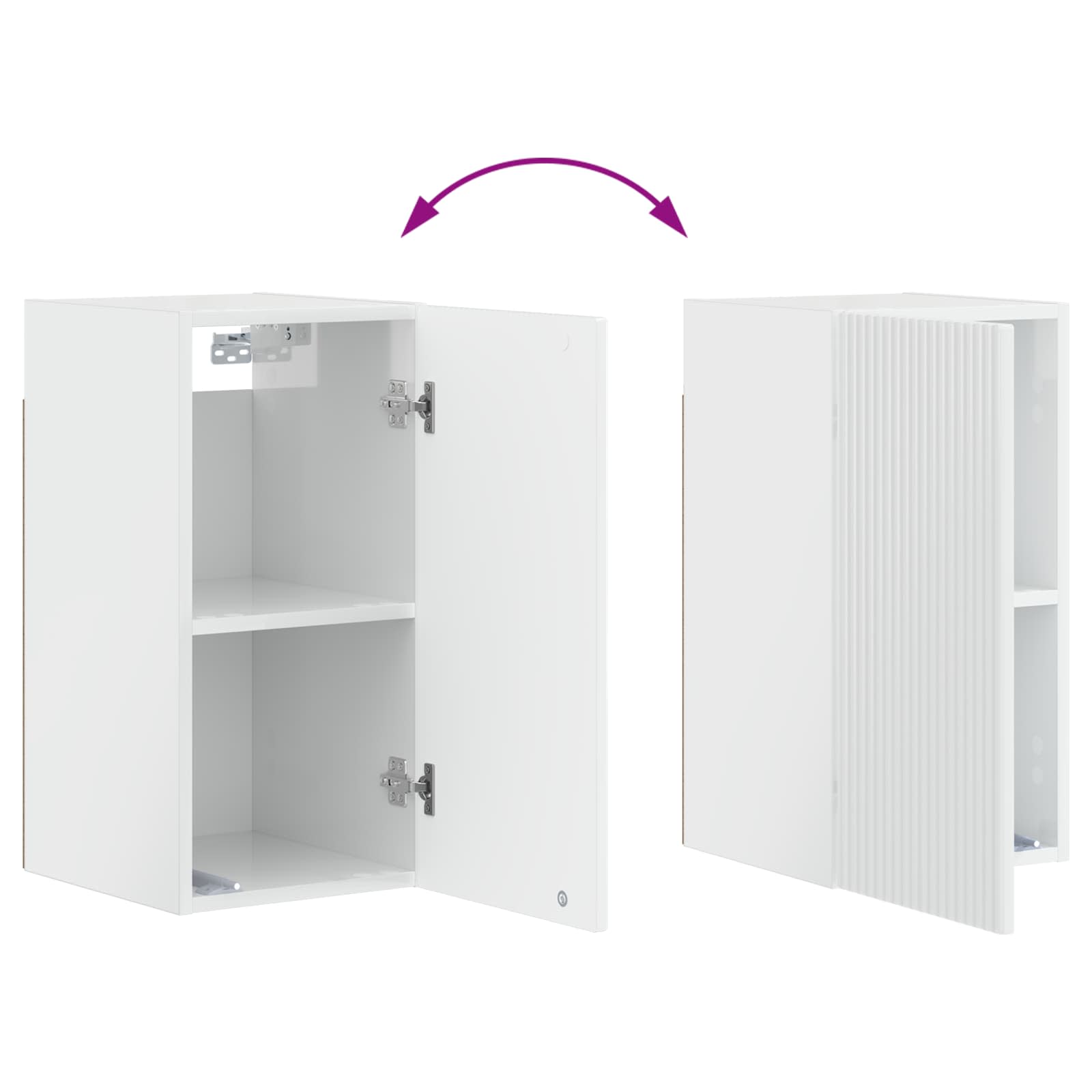 Badkamer wandkast ARNHEM Hoogglans Wit 30 x 31 x 59 cm
