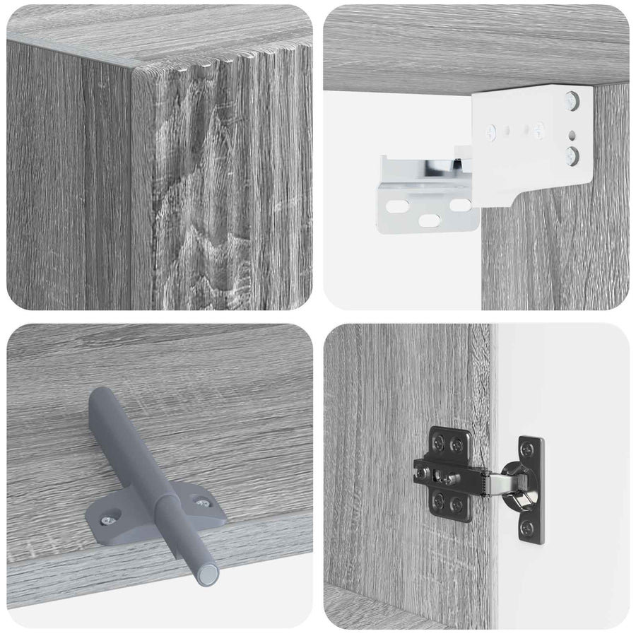 Badkamer wandkast ARNHEM Grijs Sonoma 30 x 31 x 59 cm
