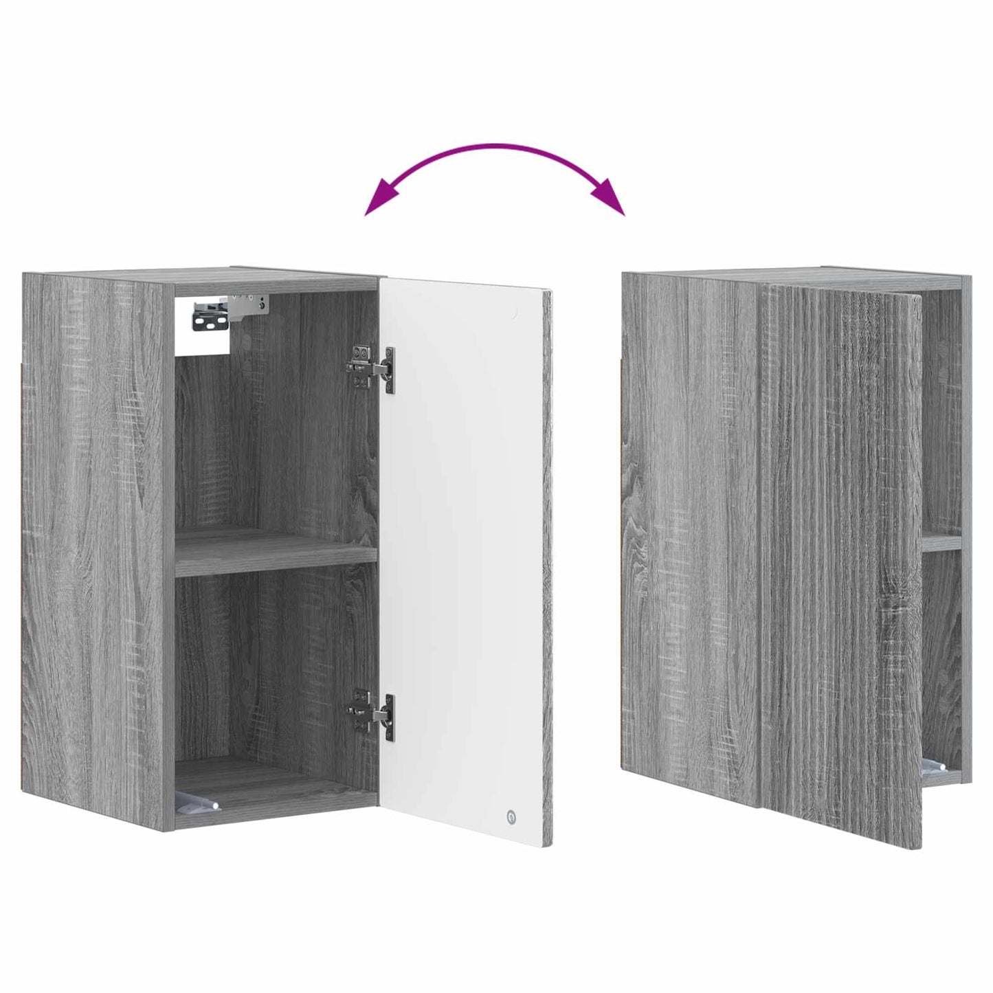 Badkamer wandkast ARNHEM Grijs Sonoma 30 x 31 x 59 cm