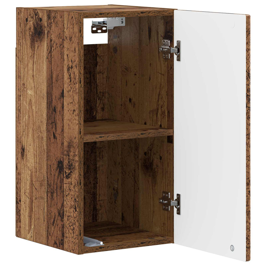 Badkamer wandkast ARNHEM Oud hout 30 x 31 x 59 cm Bewerkt hout