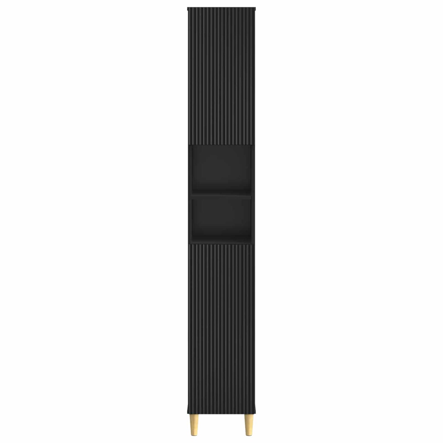 Badkamerkast met Open Plank ARNHEM Zwart 30 x 31 x 190 cm