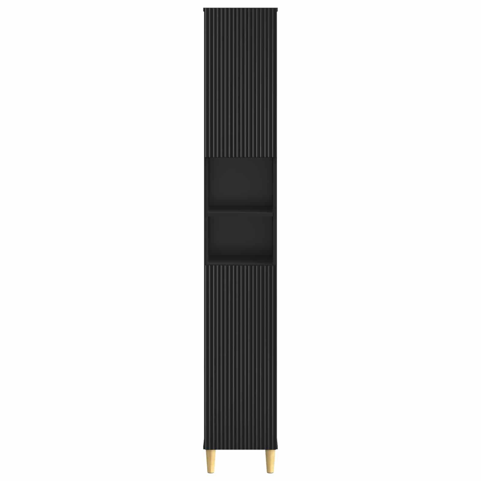 Badkamerkast met Open Plank ARNHEM Zwart 30 x 31 x 190 cm