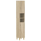 Badkamerkast Sonoma Eiken 30x31x190 cm met open plank