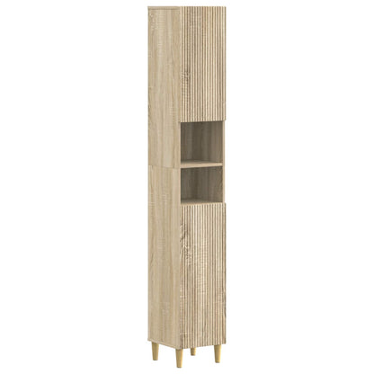 Badkamerkast met Open Plank ARNHEM Sonoma Eiken