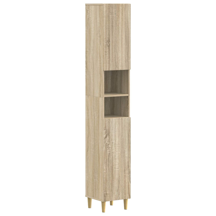 Badkamerkast met Open Plank ARNHEM Sonoma Eiken