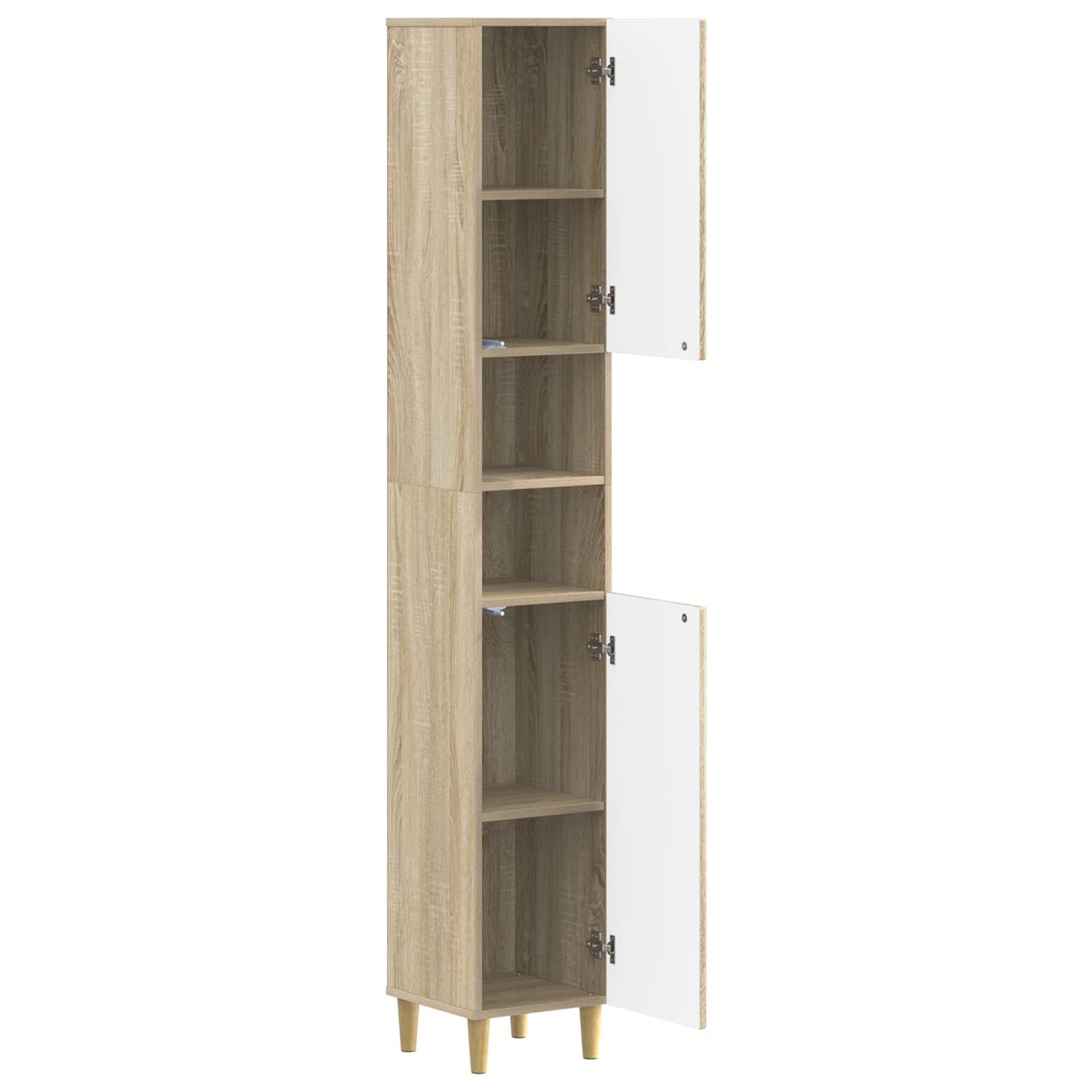 Badkamerkast met Open Plank ARNHEM Sonoma Eiken