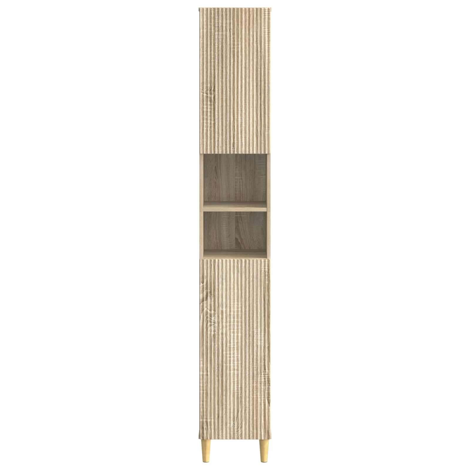 Badkamerkast met Open Plank ARNHEM Sonoma Eiken
