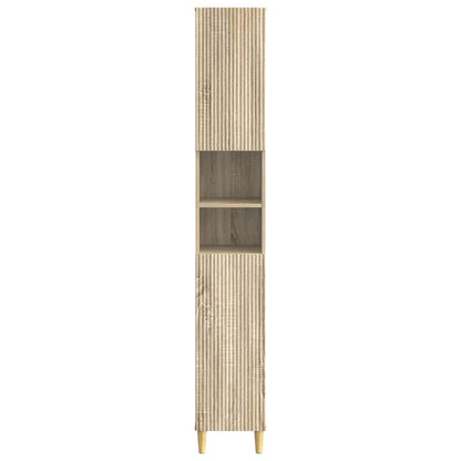 Badkamerkast met Open Plank ARNHEM Sonoma Eiken