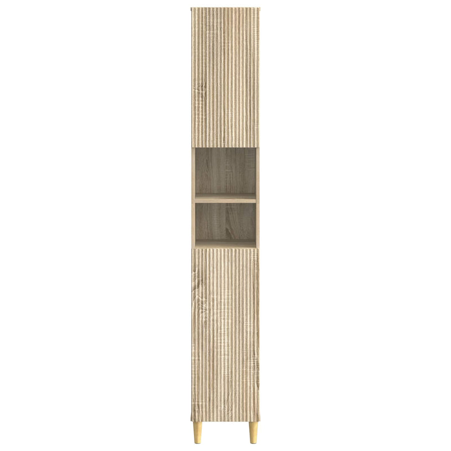 Badkamerkast met Open Plank ARNHEM Sonoma Eiken