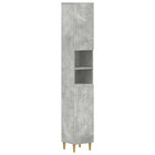 Badkamerkast 30x31x190 cm betongrijs open plank