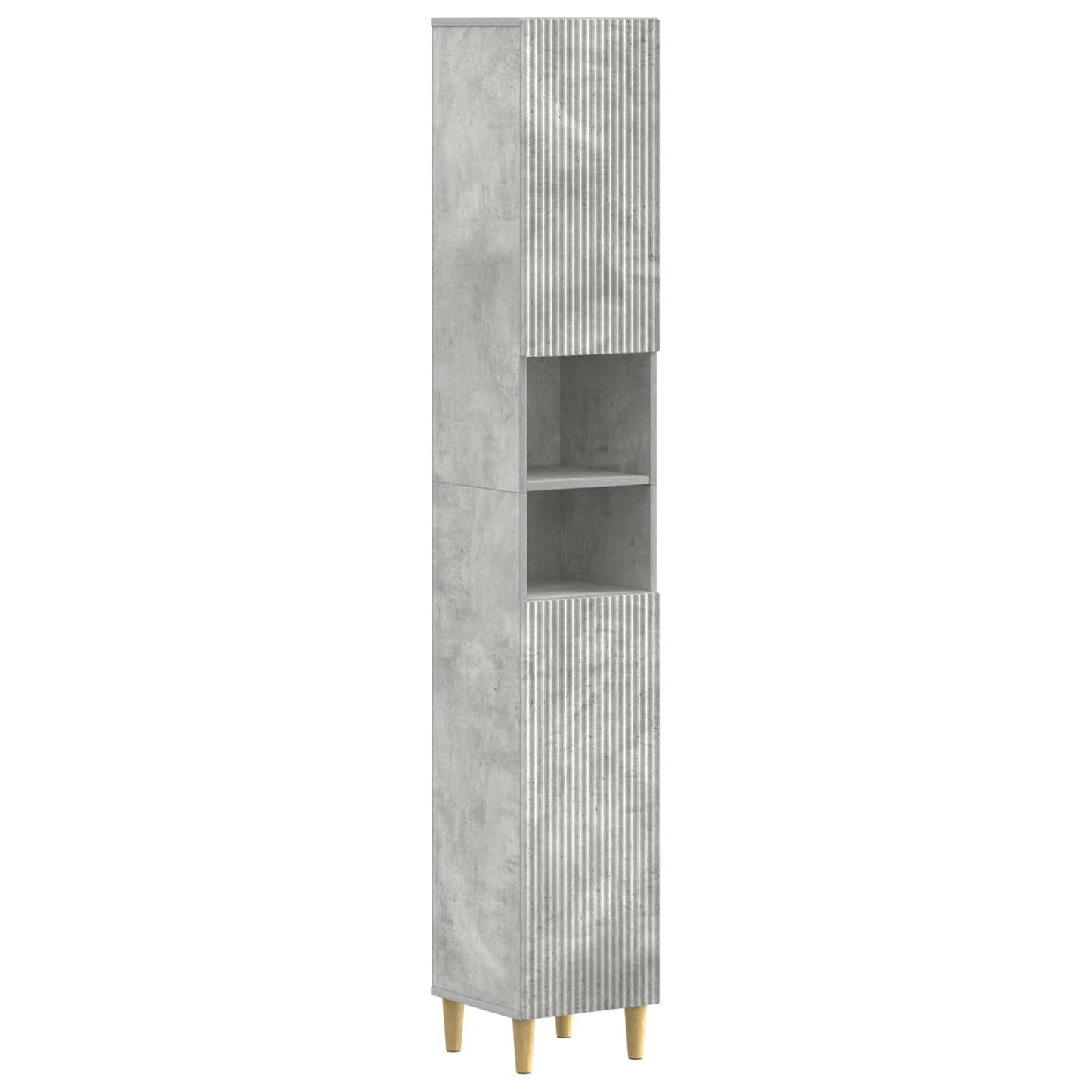 Badkamerkast met Open Plank ARNHEM Betongrijs 30 x 31 x 190 cm