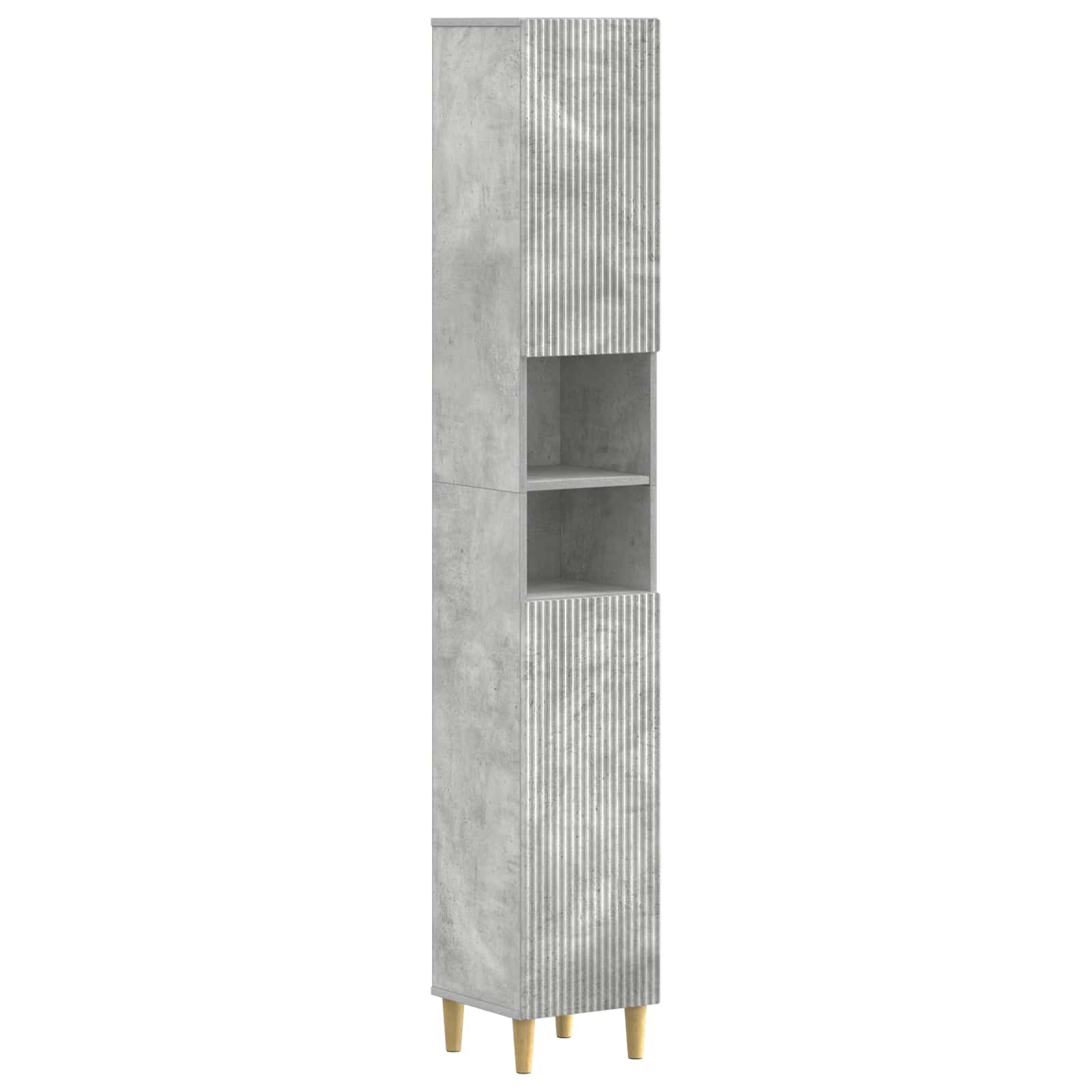 Badkamerkast met Open Plank ARNHEM Betongrijs 30 x 31 x 190 cm