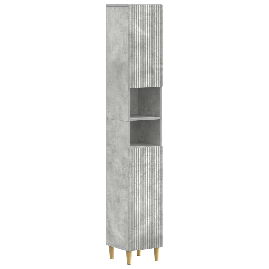 Badkamerkast met Open Plank ARNHEM Betongrijs 30 x 31 x 190 cm