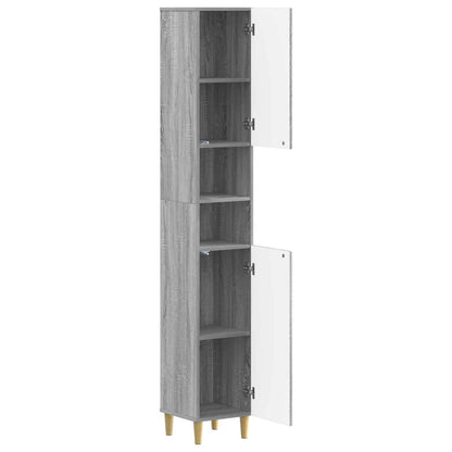 Badkamerkast met Open Plank ARNHEM Grijs Sonoma