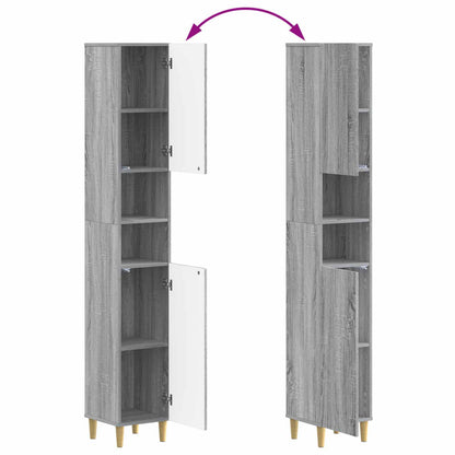 Badkamerkast met Open Plank ARNHEM Grijs Sonoma