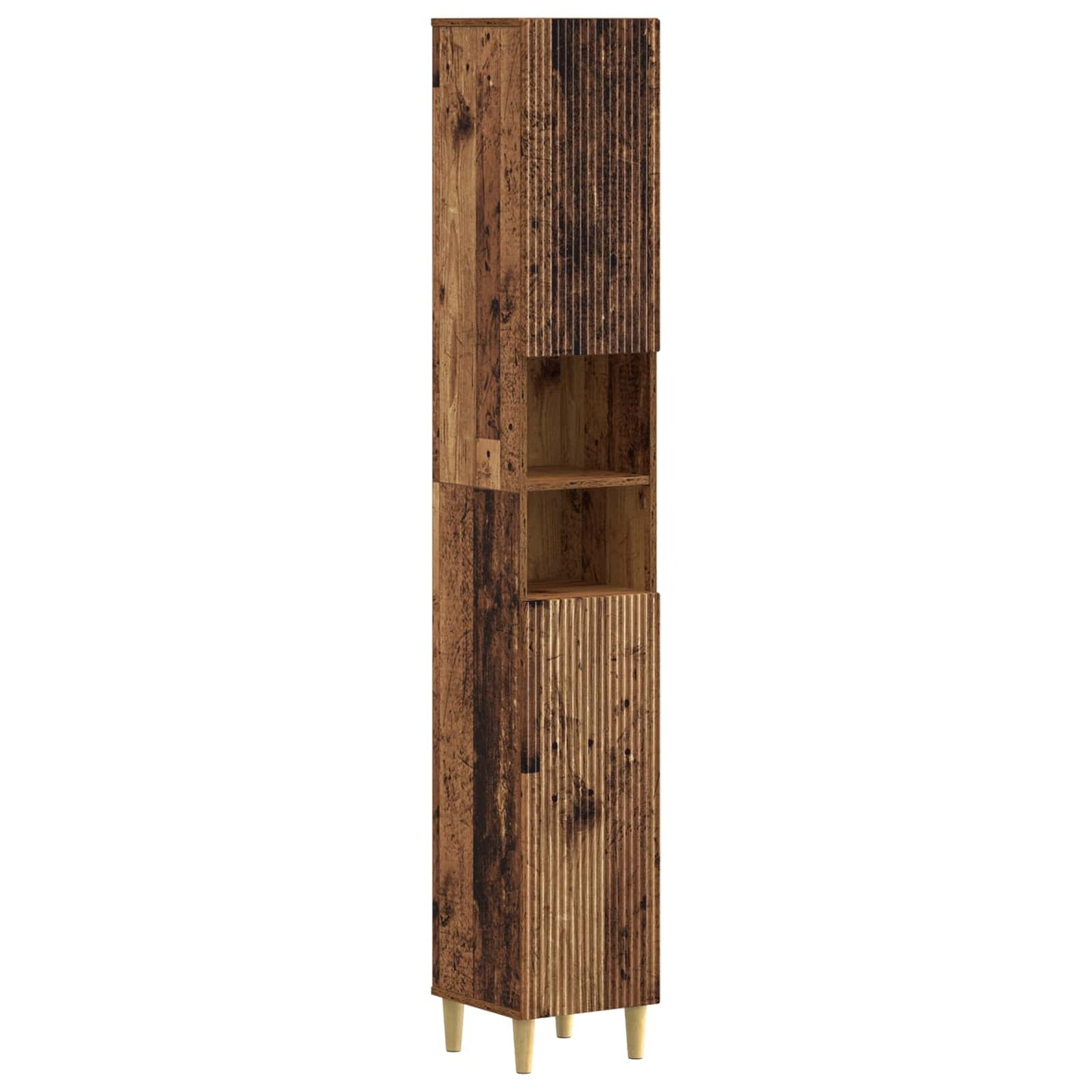 Badkamerkast met Open Plank ARNHEM Oud hout 30 x 31 x 190 cm