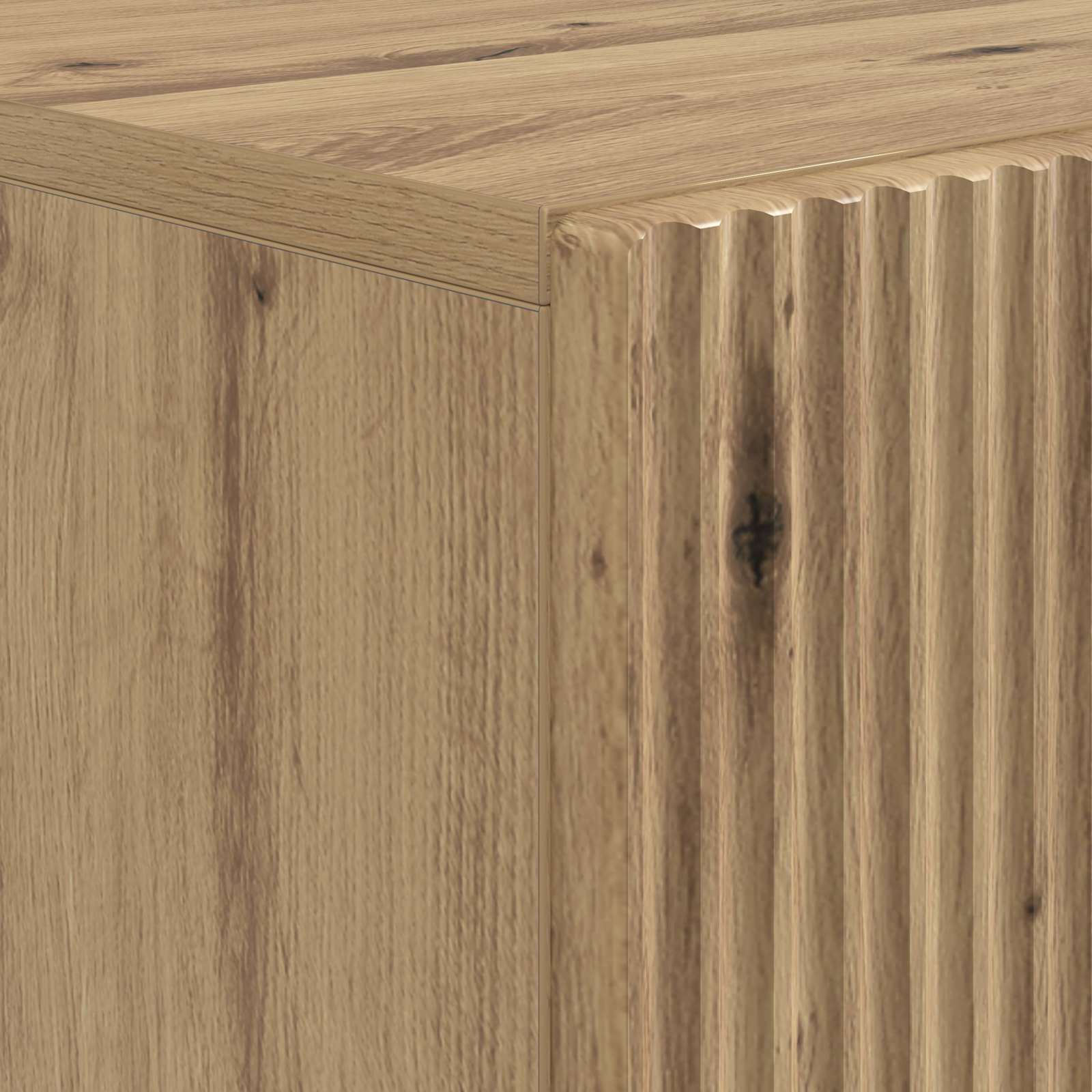Badkamerkast met Open Plank ARNHEM Artisanaal eiken