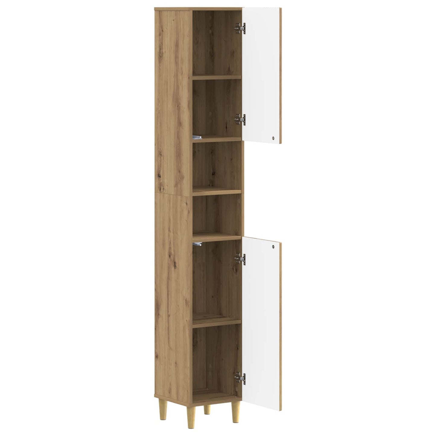 Badkamerkast met Open Plank ARNHEM Artisanaal eiken