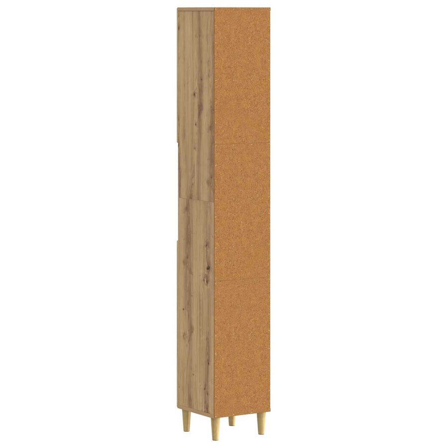 Badkamerkast met Open Plank ARNHEM Artisanaal eiken