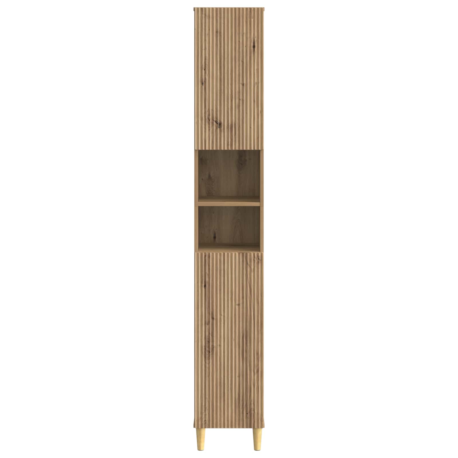 Badkamerkast met Open Plank ARNHEM Artisanaal eiken