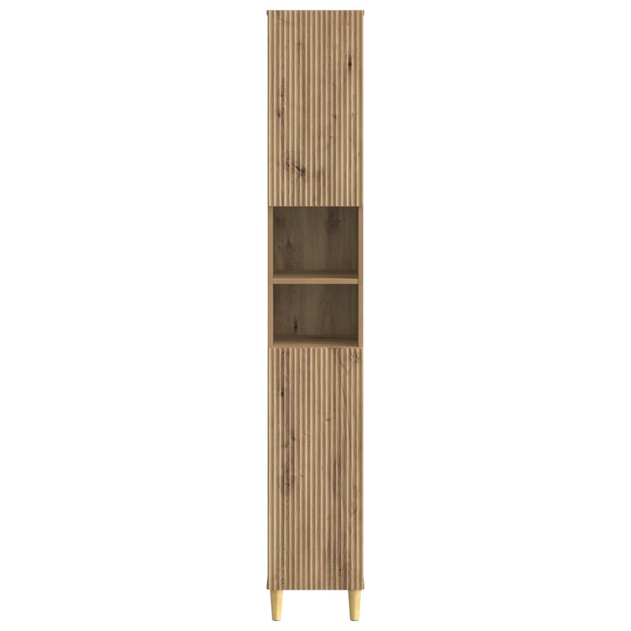 Badkamerkast met Open Plank ARNHEM Artisanaal eiken