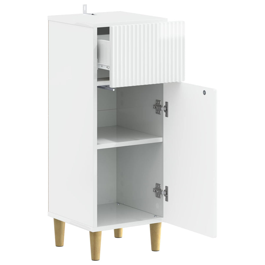 Badkamer Opbergkast ARNHEM Hoogglans Wit 30 x 31 x 80 cm