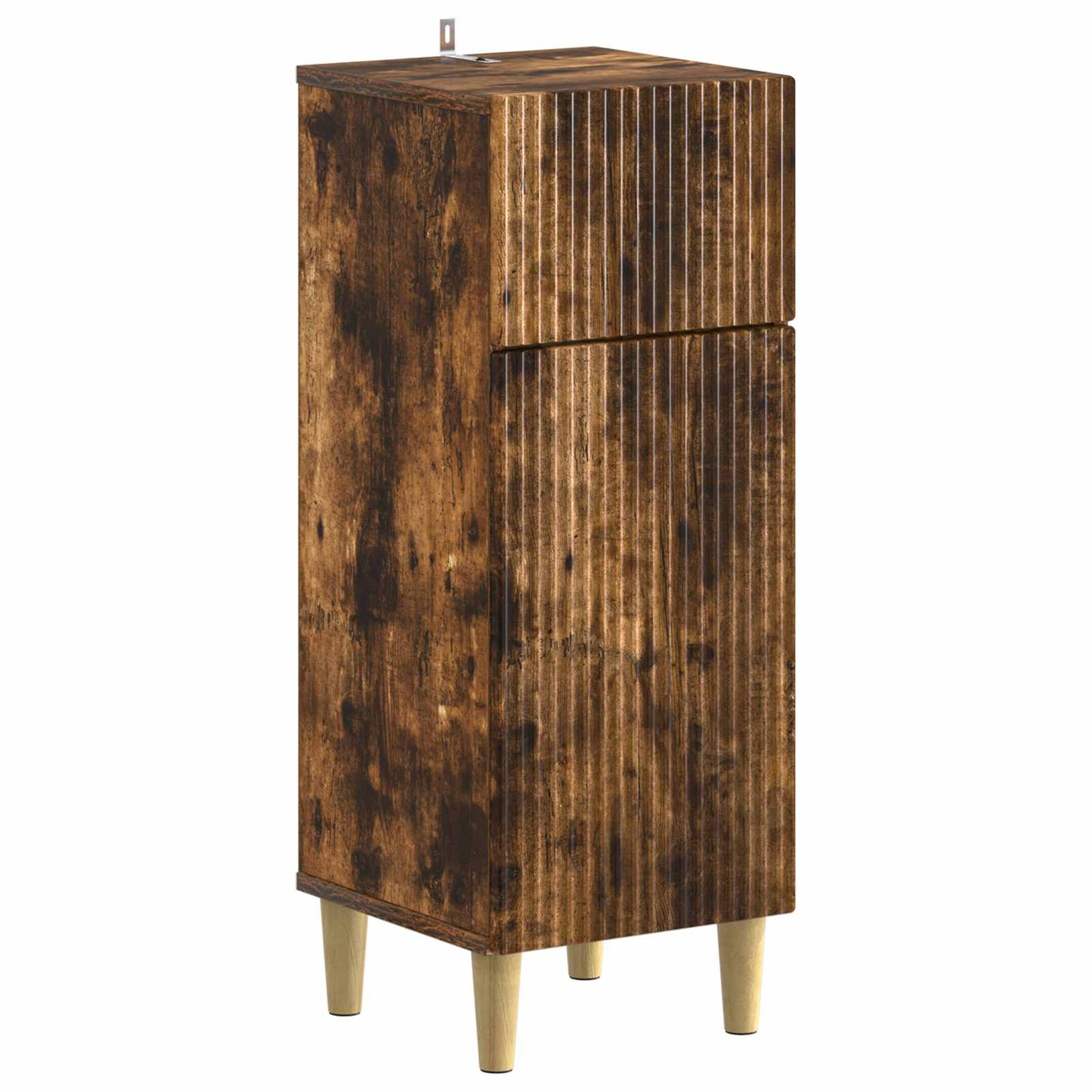 Badkamer Opbergkast ARNHEM Gerookt eiken 30 x 31 x 80 cm