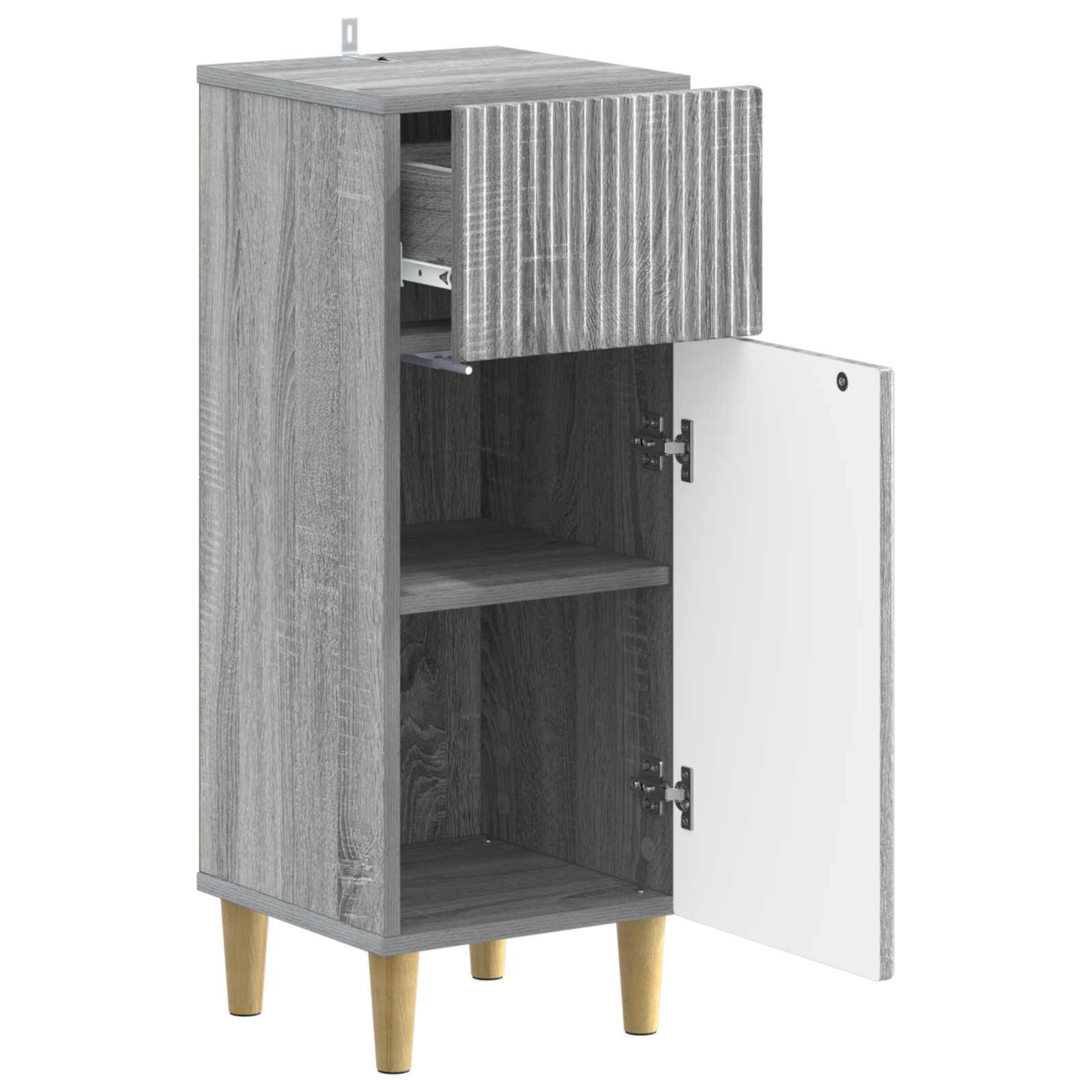 Badkamer Opbergkast ARNHEM Grijs Sonoma 30 x 31 x 80 cm
